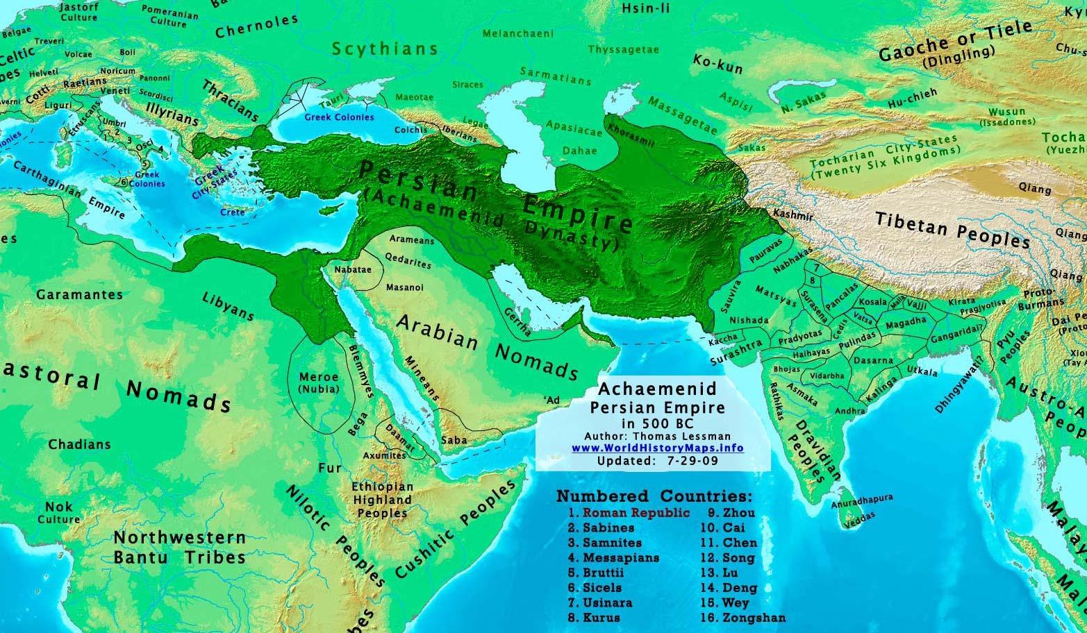 persian dynasties timeline